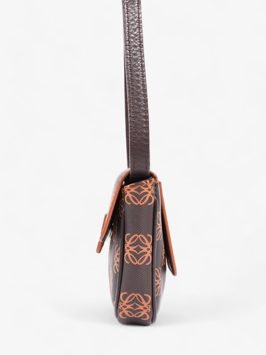 Anagram Crossbody Bag  Brown / Orange Canvas Image 3