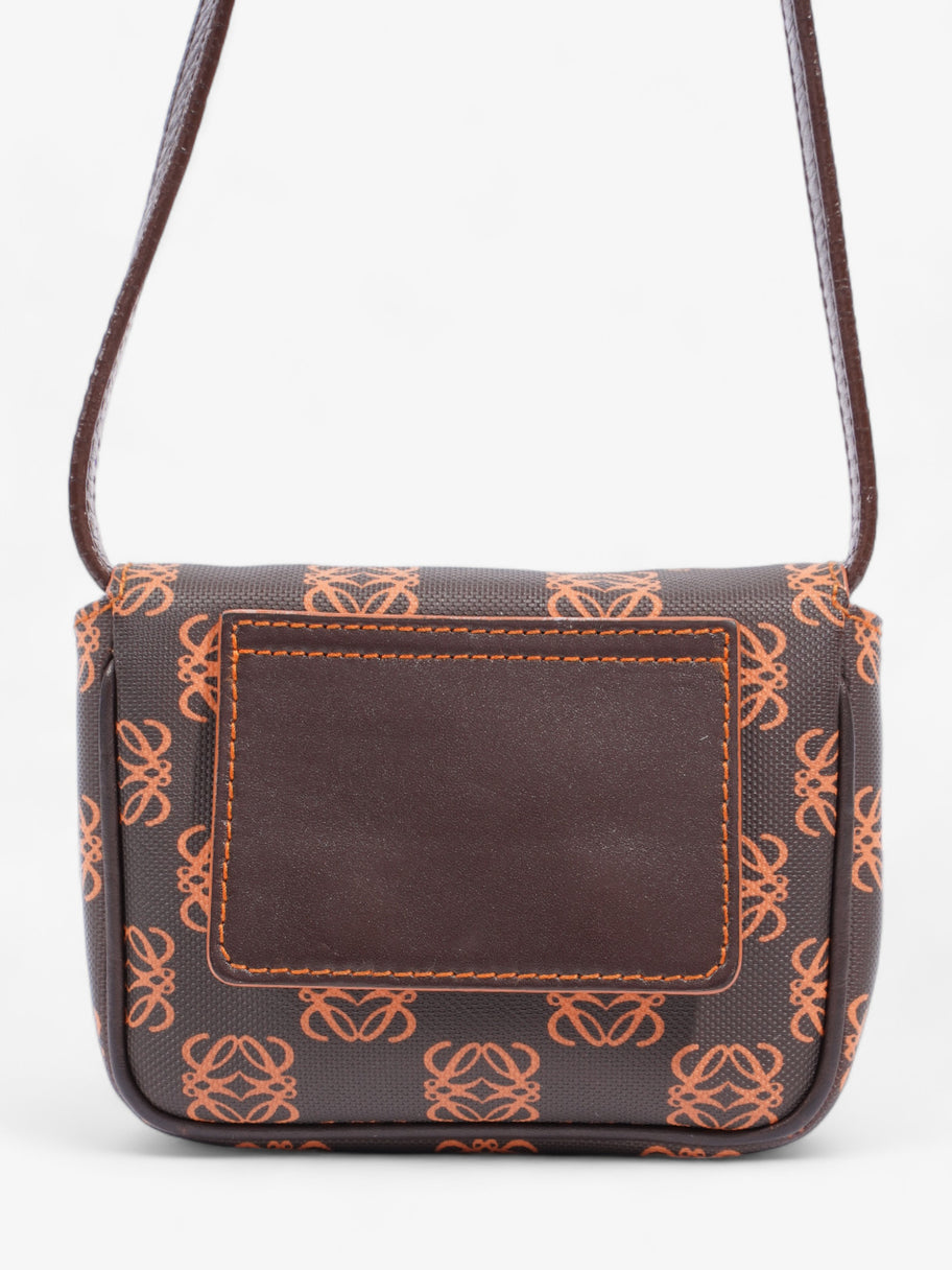 Anagram Crossbody Bag  Brown / Orange Canvas Image 4