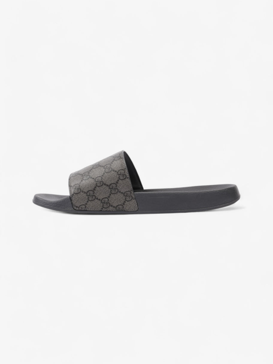 Gucci GG Slides Grey / Black Coated Canvas EU 45 UK 11 Image 3