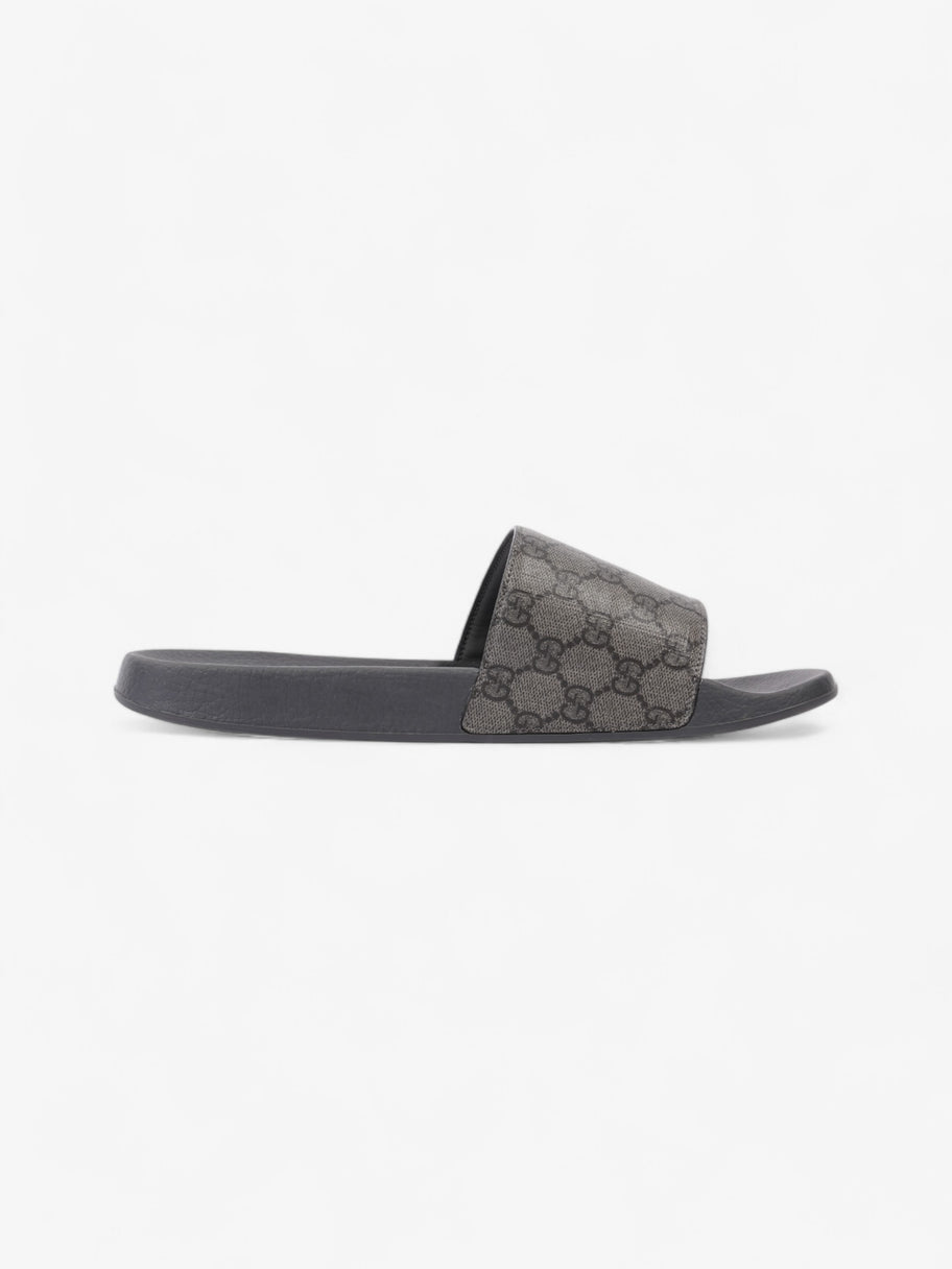 Gucci GG Slides Grey / Black Coated Canvas EU 45 UK 11 Image 4