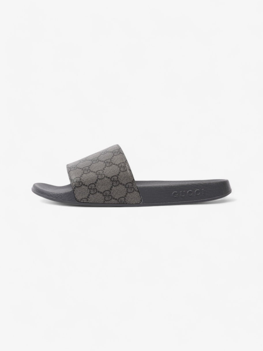 Gucci GG Slides Grey / Black Coated Canvas EU 45 UK 11 Image 5