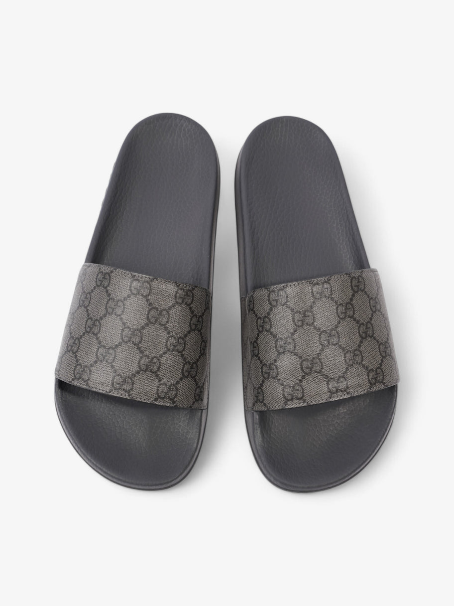 Gucci GG Slides Grey / Black Coated Canvas EU 45 UK 11 Image 8