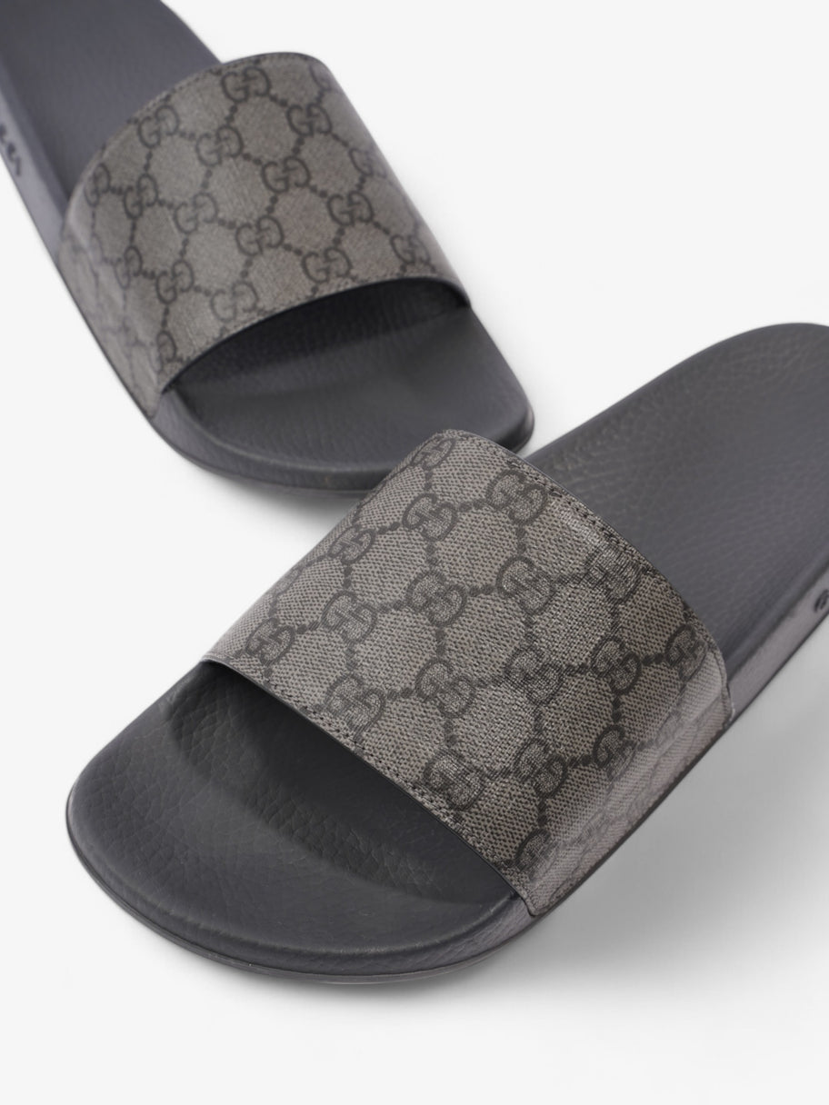 Gucci GG Slides Grey / Black Coated Canvas EU 45 UK 11 Image 9