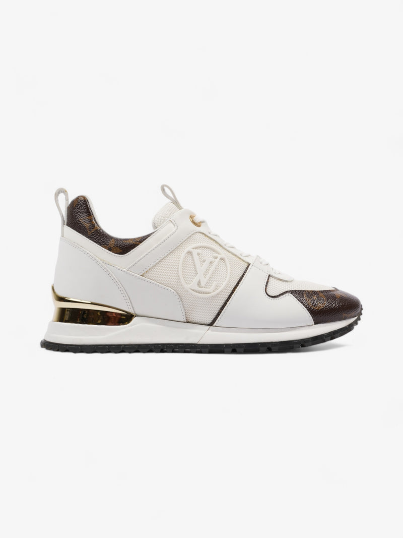  Louis Vuitton Run Away Sneakers White / Brown Monogram Mesh EU 37.5 UK 4.5