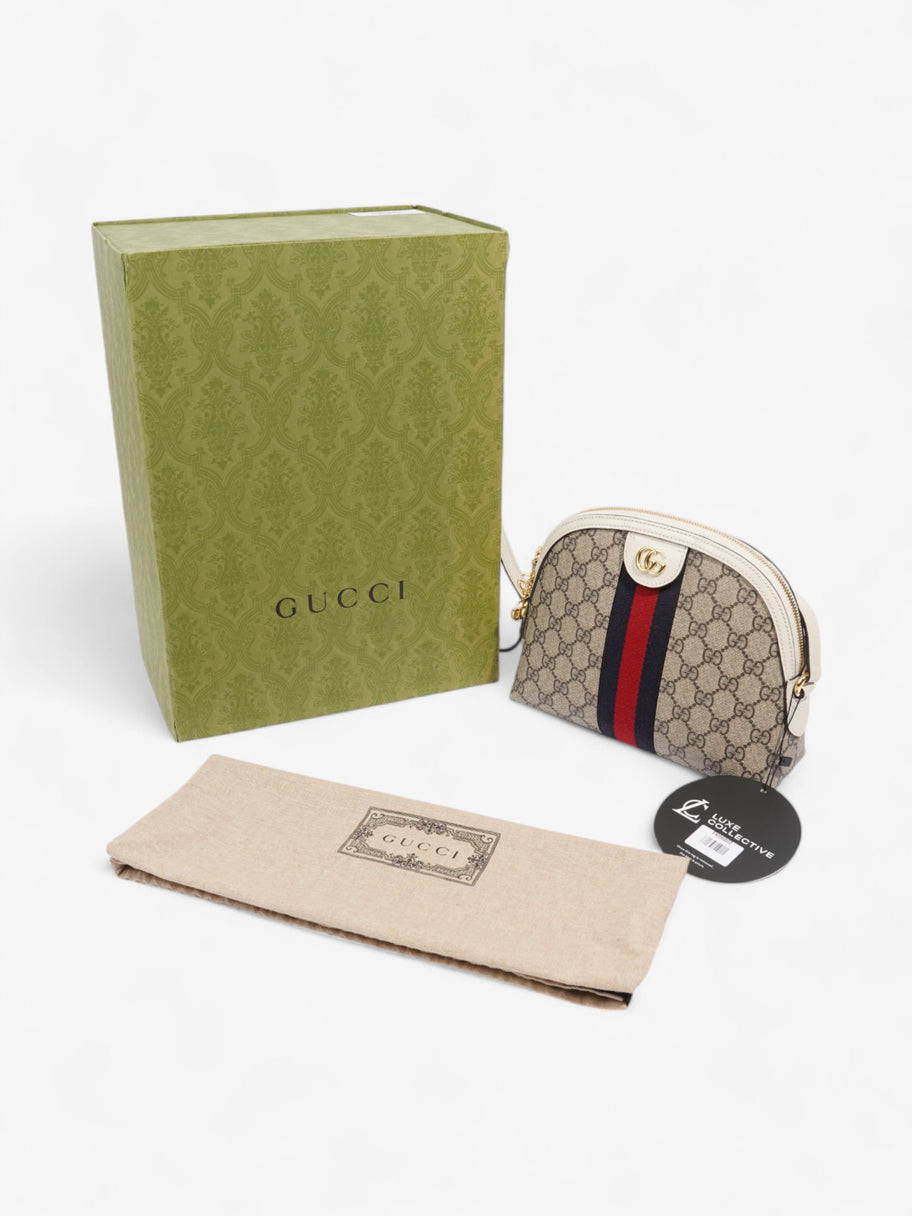 Gucci Ophidia GG Supreme / White Canvas Small Image 8