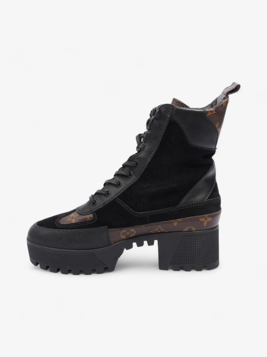 Louis Vuitton Laureate Platform Desert Boot Black / Monogram Suede EU 38 UK 5 Image 3