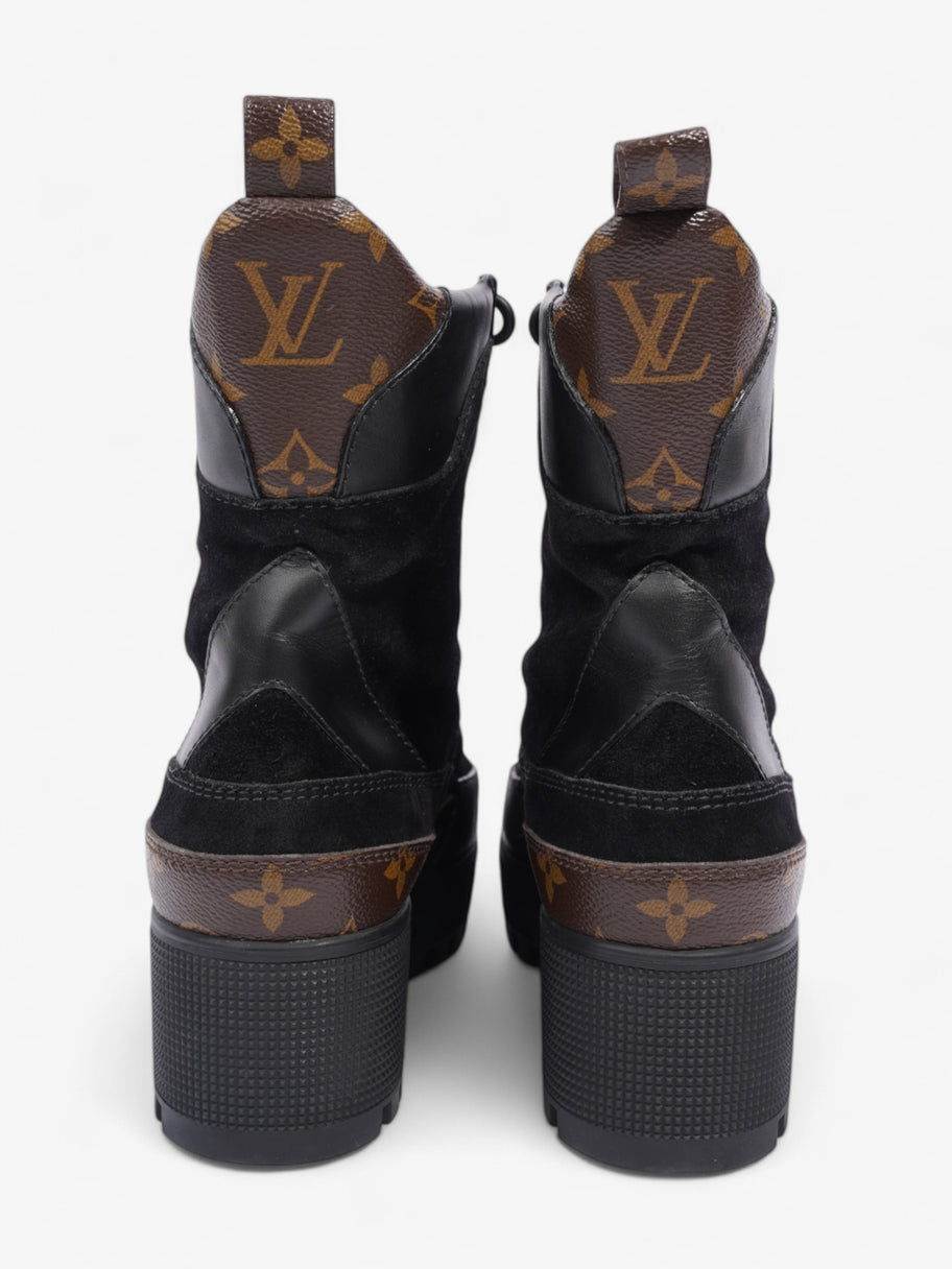 Louis Vuitton Laureate Platform Desert Boot Black / Monogram Suede EU 38 UK 5 Image 6