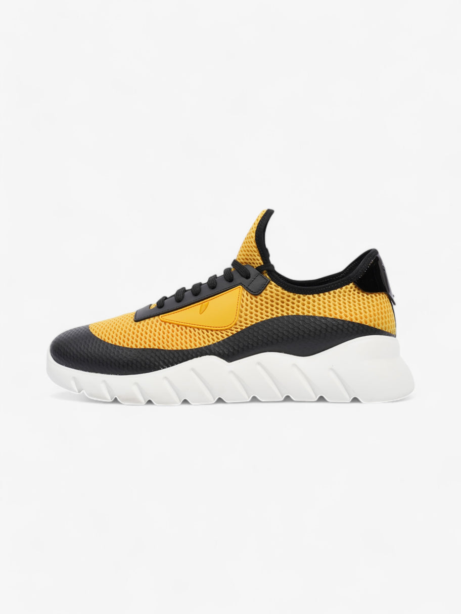 Fendi Mesh Sneakers Yellow Black Mesh EU 41 UK 7 Luxe Collective