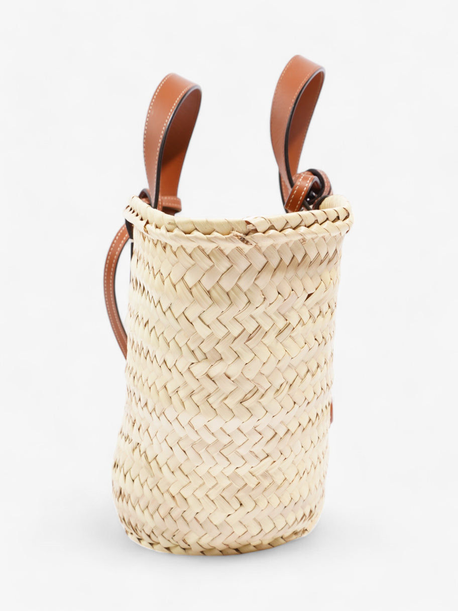 Celine Classic Panier Natural / Brown Palm Leaves Image 5