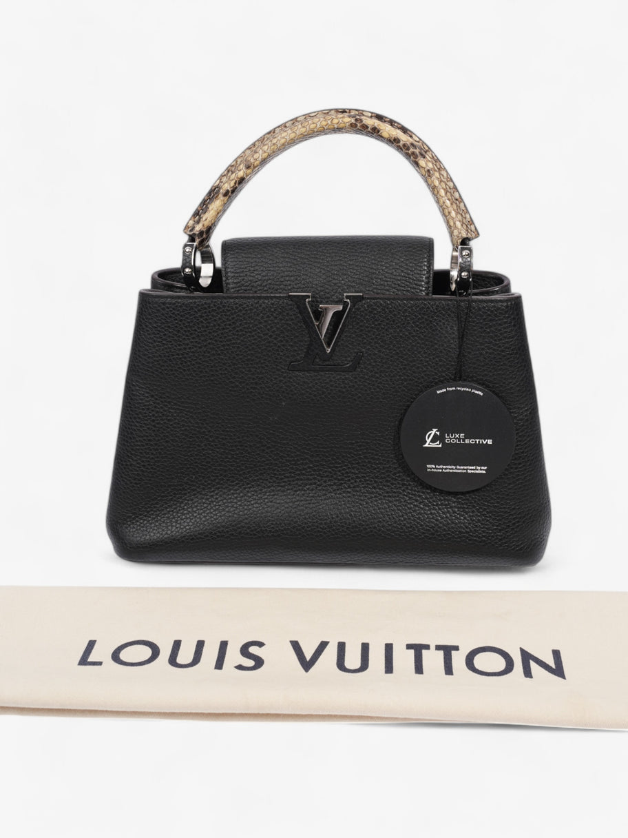 Louis Vuitton Capucines Black / Python Taurillon Leather MM Image 11