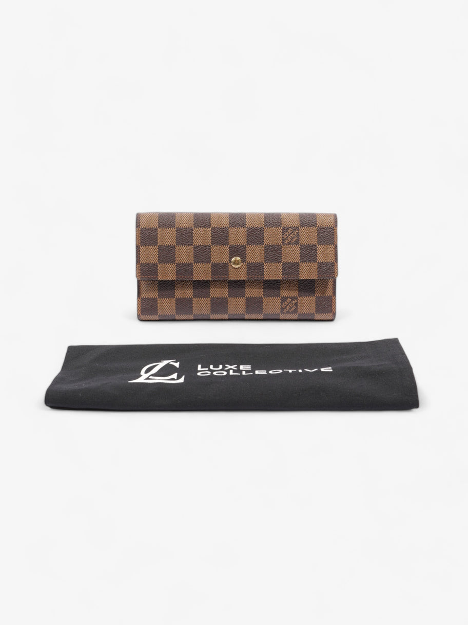 Louis Vuitton Sarah GM Long Wallet Damier Ebene Canvas Image 7