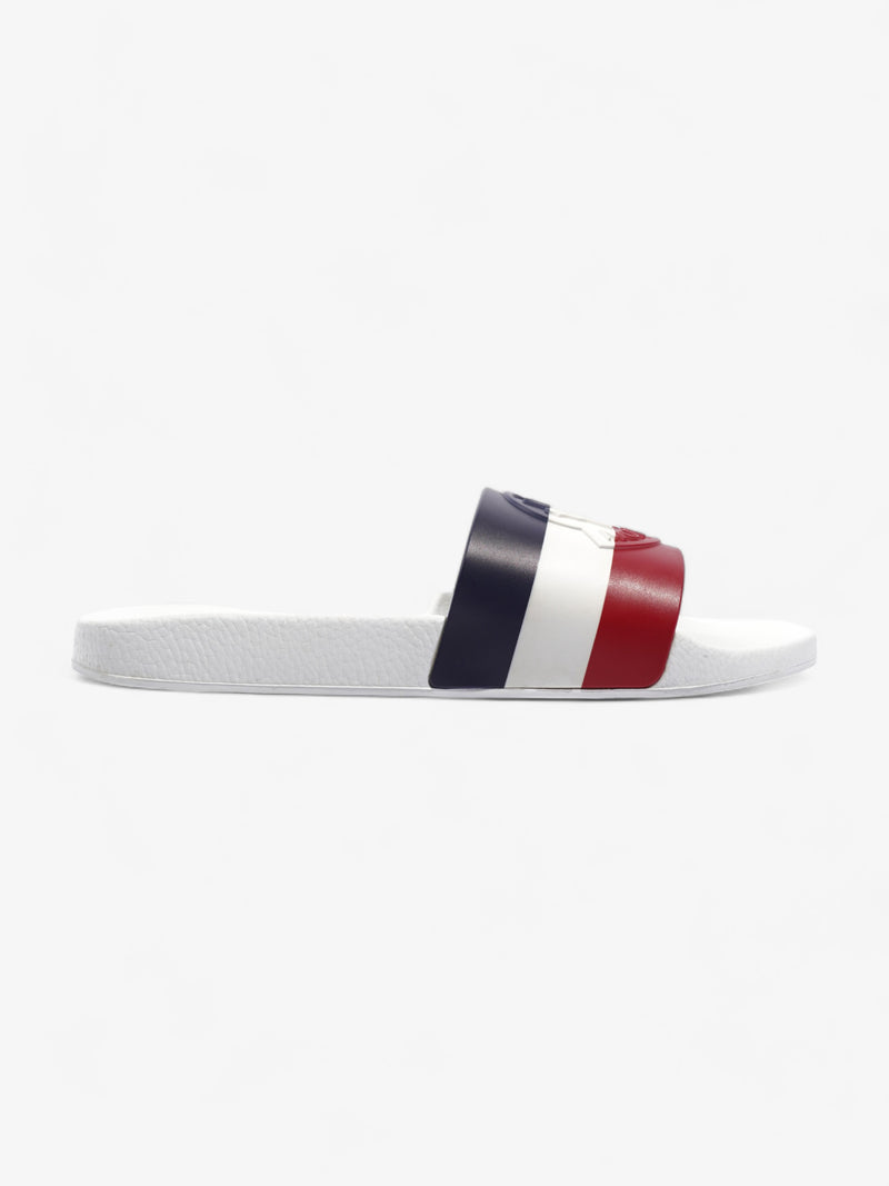  Basile Slides White / Red / Navy Rubber EU 45 UK 11