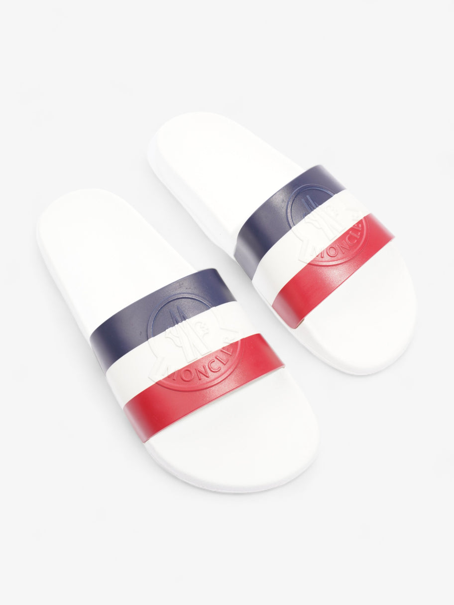 Basile Slides White / Red / Navy Rubber EU 45 UK 11 Image 8