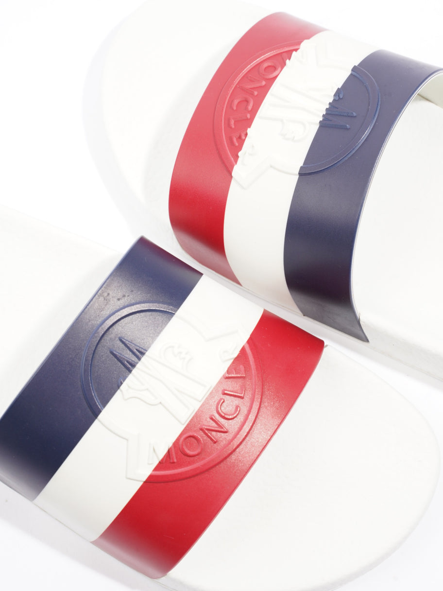 Basile Slides White / Red / Navy Rubber EU 45 UK 11 Image 9