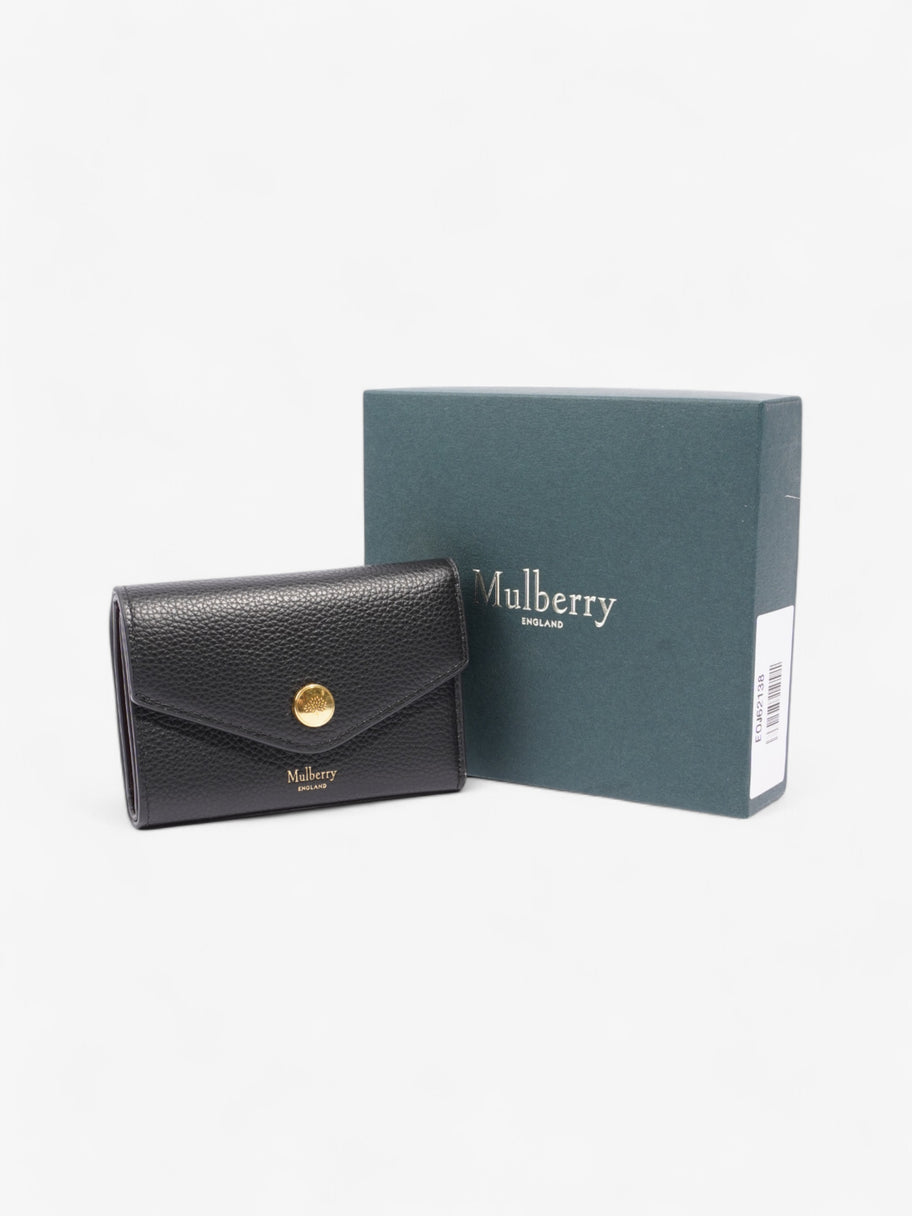 Mulberry Folded Multi Card Wallet Black / Gold Grained Leather Small Image 5