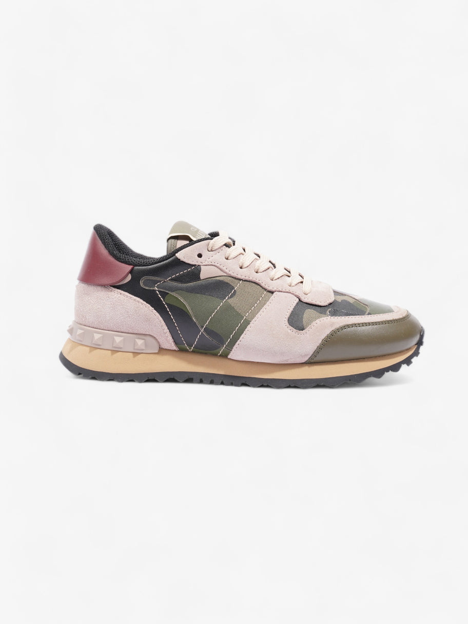 Valentino Rockrunner Sneakers  Army Green / Dusty Pink  Suede EU 37 UK 4 Image 1