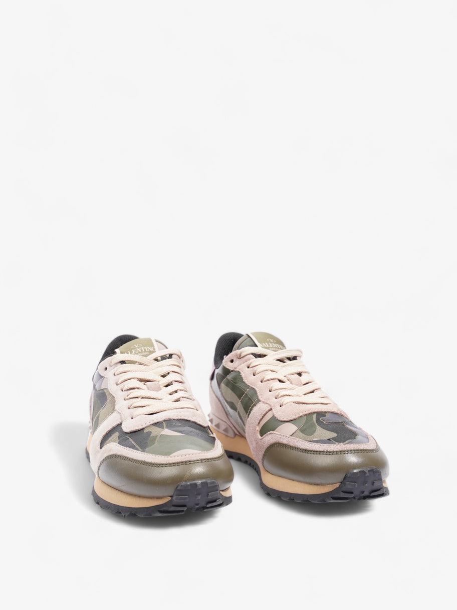 Valentino Rockrunner Sneakers  Army Green / Dusty Pink  Suede EU 37 UK 4 Image 2