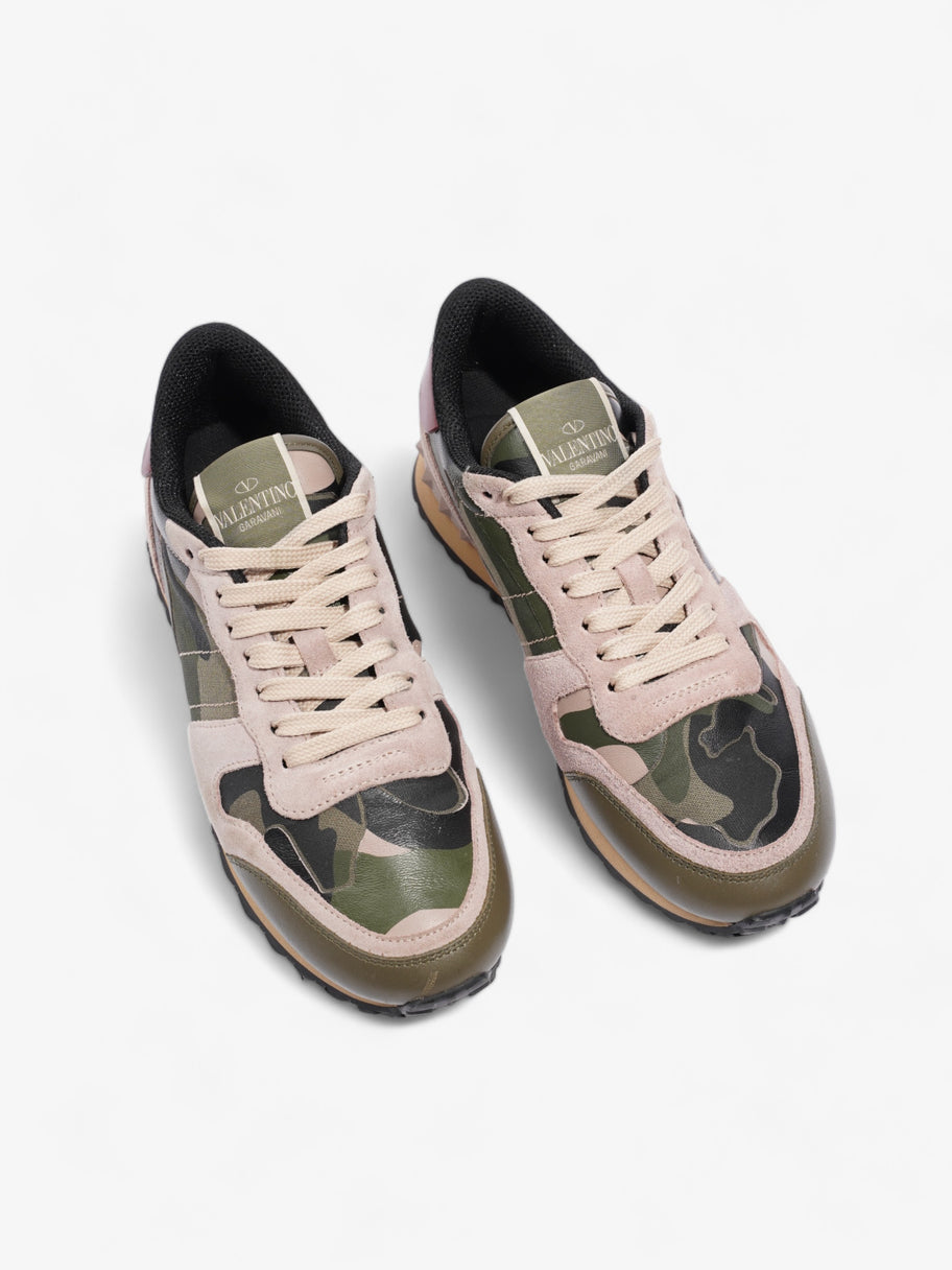 Valentino Rockrunner Sneakers  Army Green / Dusty Pink  Suede EU 37 UK 4 Image 8