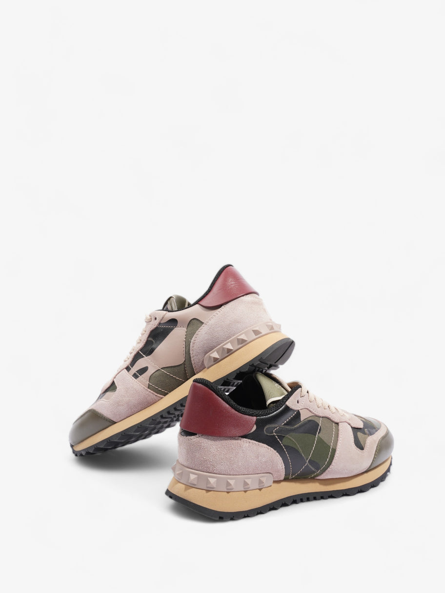 Valentino Rockrunner Sneakers  Army Green / Dusty Pink  Suede EU 37 UK 4 Image 9