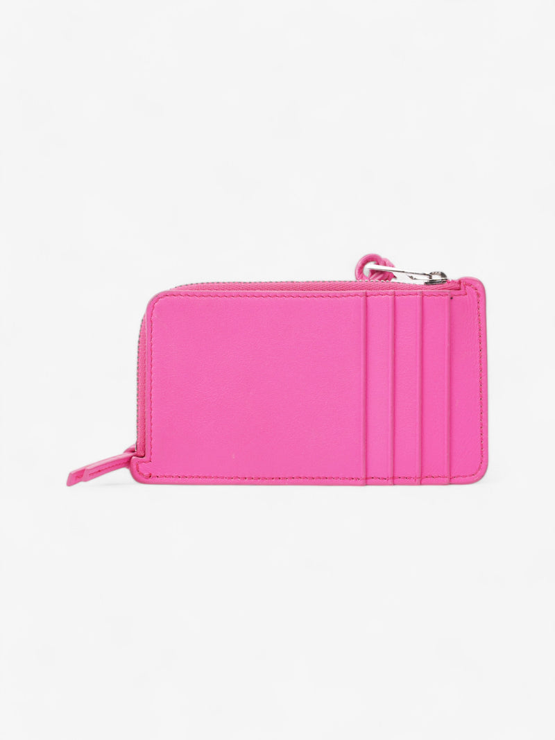  Loewe Logo Coin Cardholder Fuschia Leather