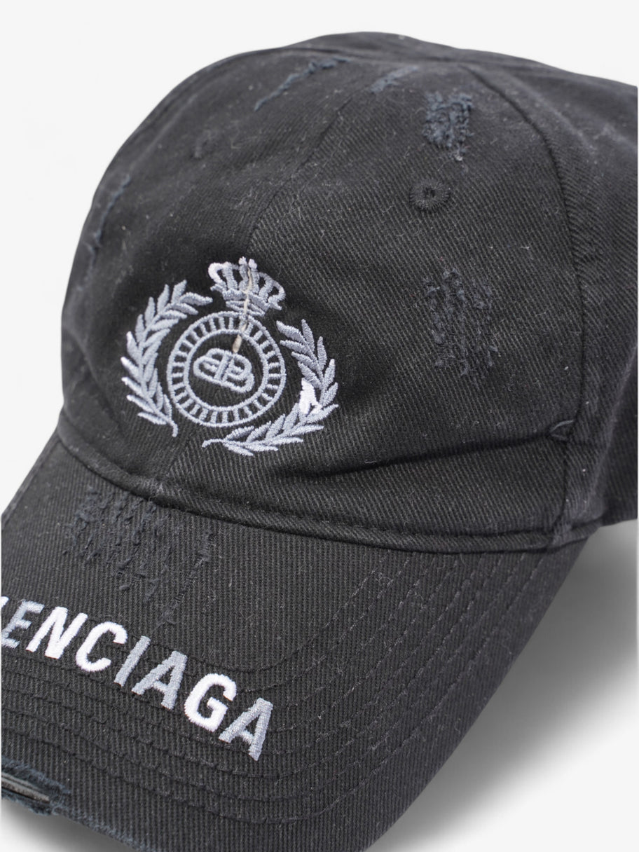 Balenciaga BB Destroyed Piercing Cap Black Cotton Medium Image 4