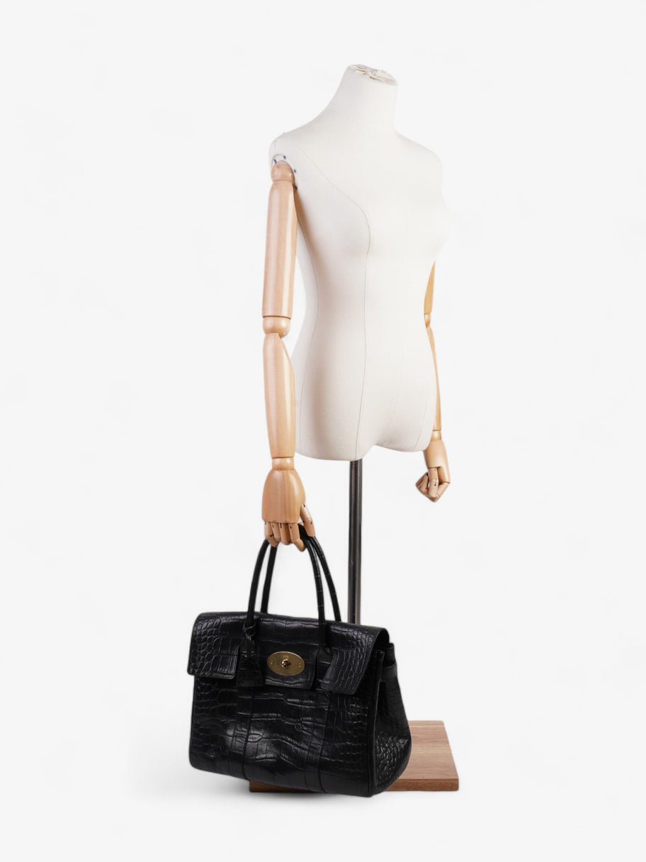 Mulberry Bayswater Black Grained Leather Image 2