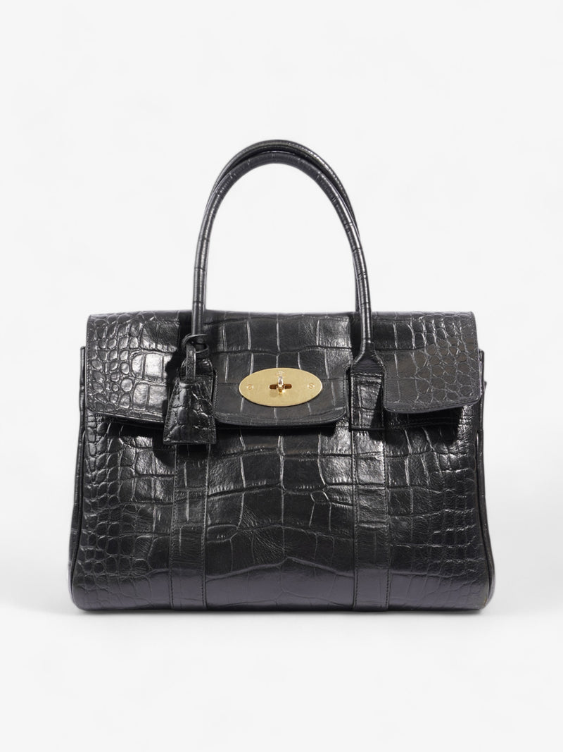  Mulberry Bayswater Black Grained Leather