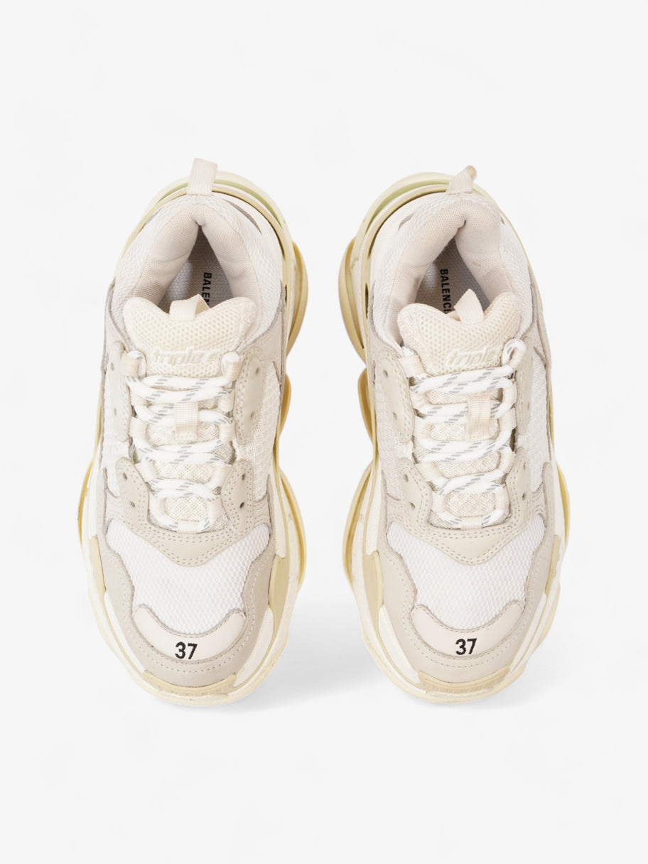 Balenciaga Triple S White / Cream Mesh EU 37 UK 4 Image 8