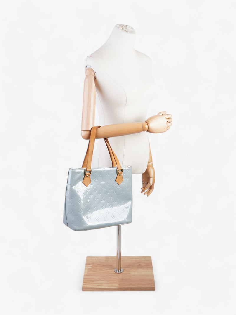  Louis Vuitton Houston Monogram Vernis / Pale Blue Vernis Leather