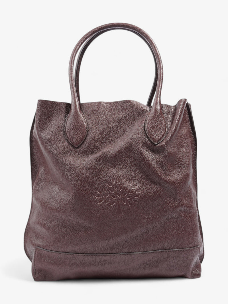  Mulberry Blossom Tote Oxblood Grained Leather