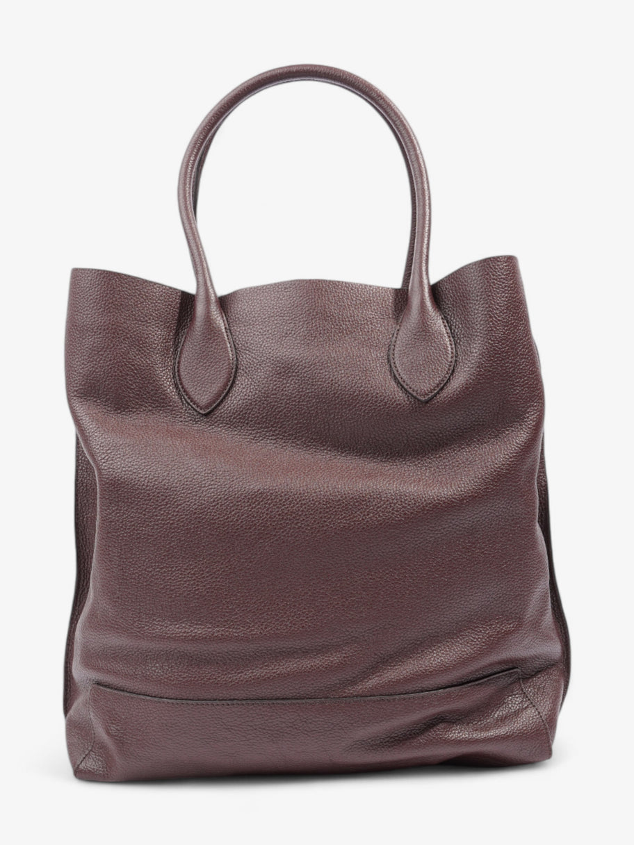 Mulberry Blossom Tote Oxblood Grained Leather Luxe Collective