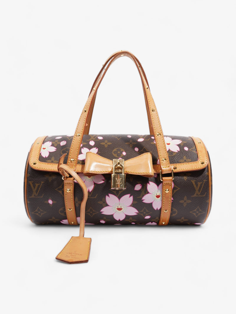  Louis Vuitton Papillon X Takashi Murakami Monogram Cherry Blossom Coated Canvas