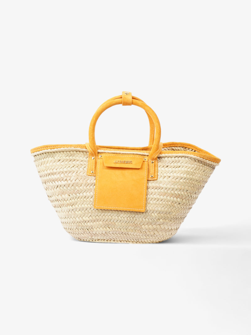  Le Panier Soleil Orange / Neutral Raffia