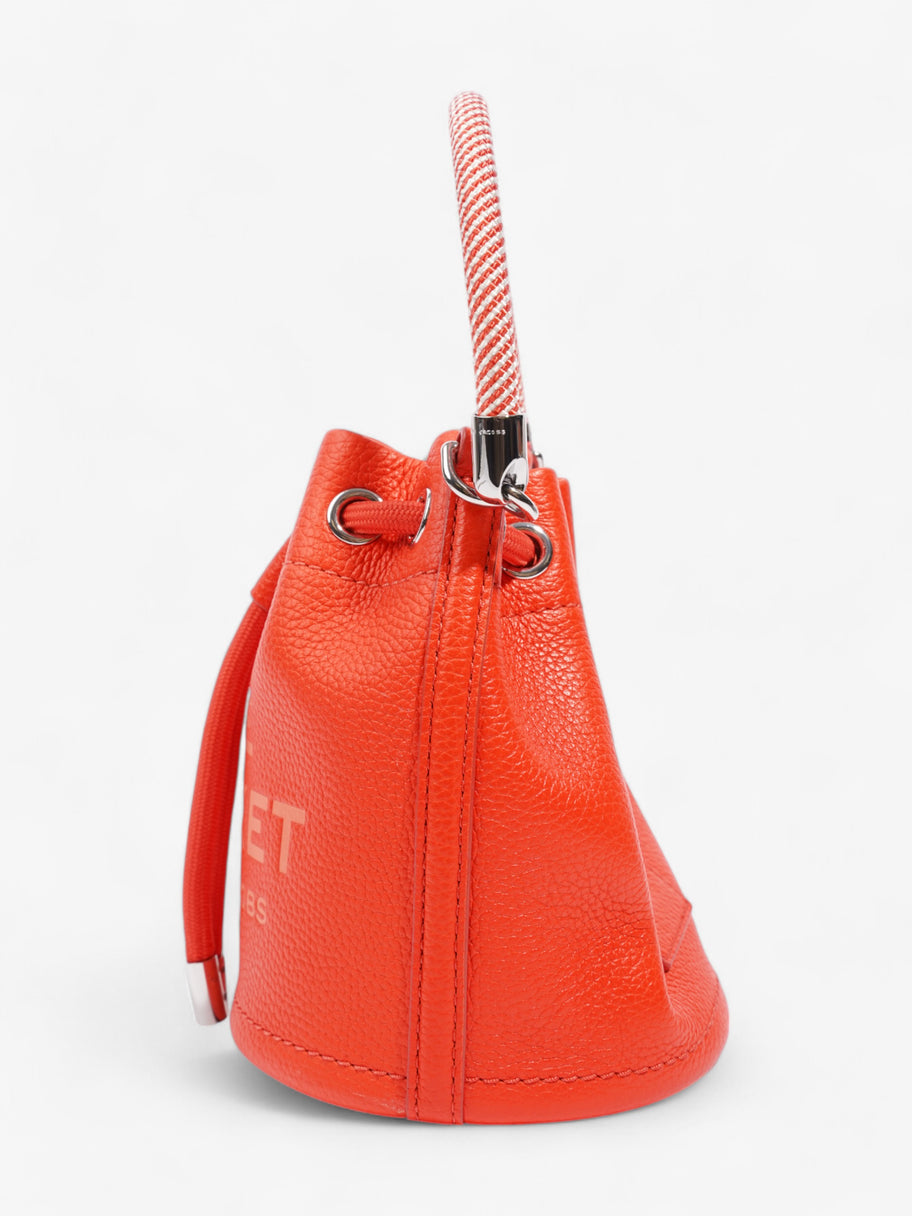 Marc Jacobs The Bucket Bag Electric Orange Leather Mini Image 3