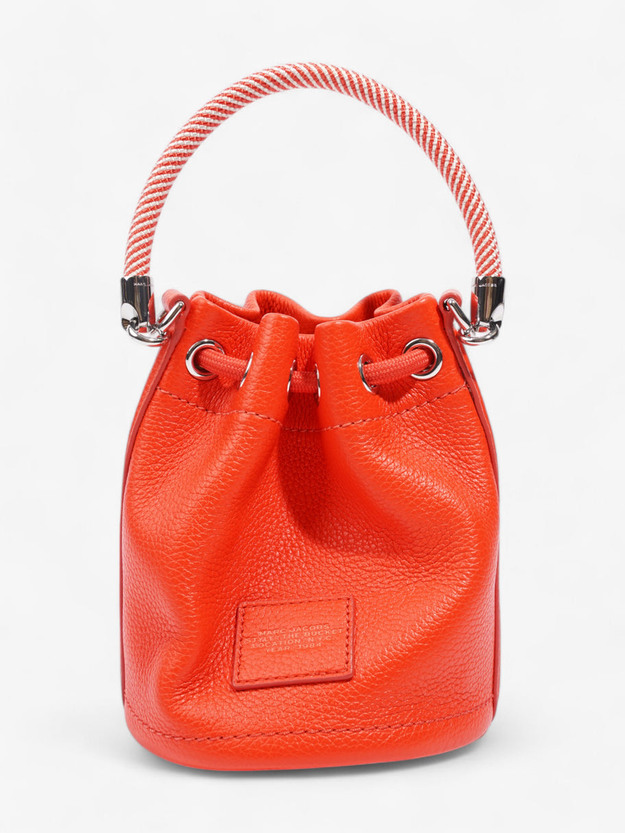 Marc Jacobs The Bucket Bag Electric Orange Leather Mini Image 4