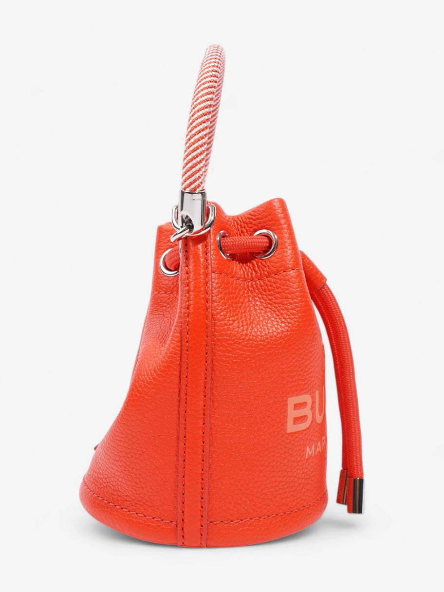 Marc Jacobs The Bucket Bag Electric Orange Leather Mini Image 5