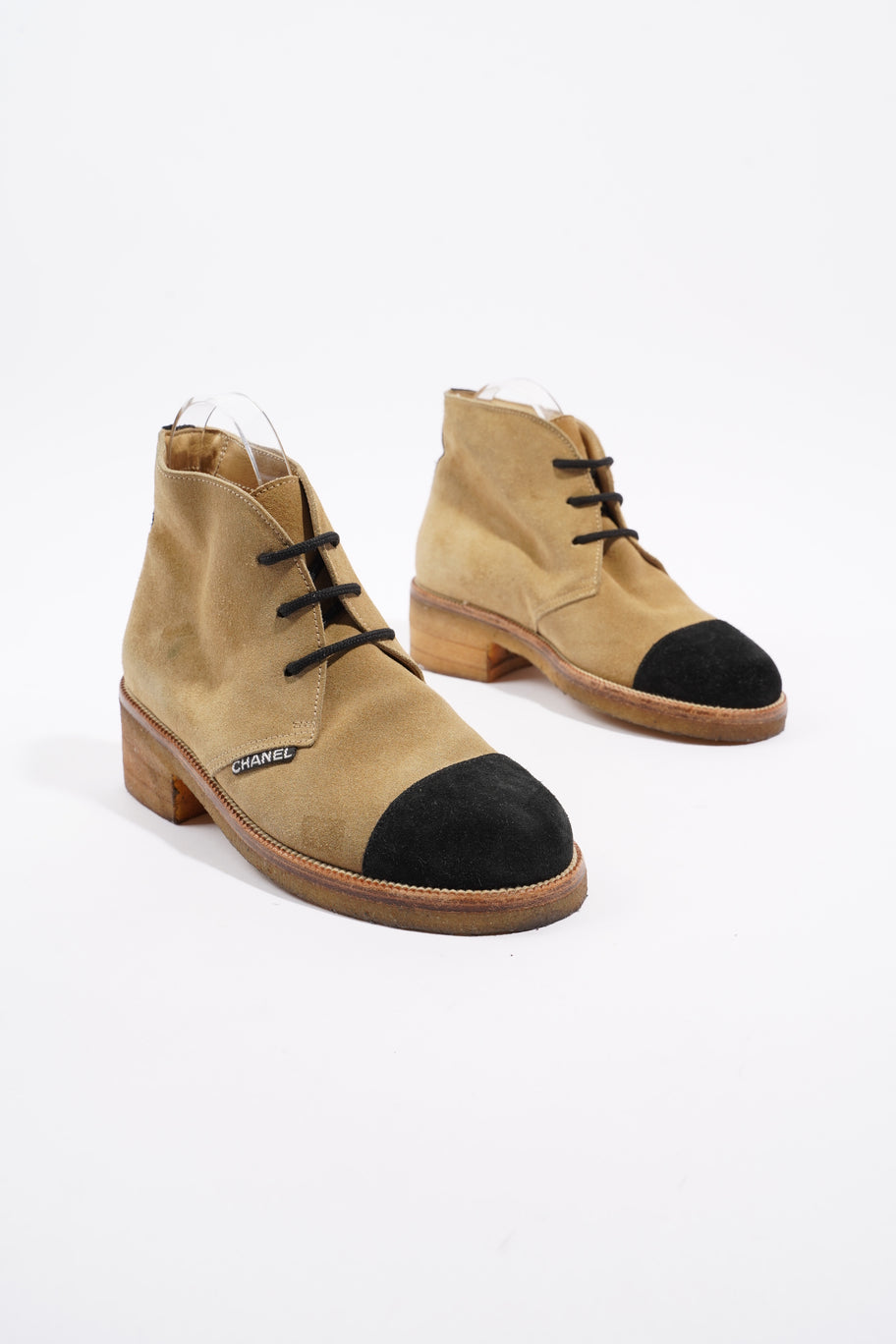 Ankle Boot Beige Suede EU 37 UK 4 Image 2