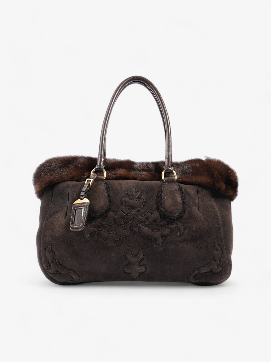 Prada Shearling Bag Brown Shearling Image 1