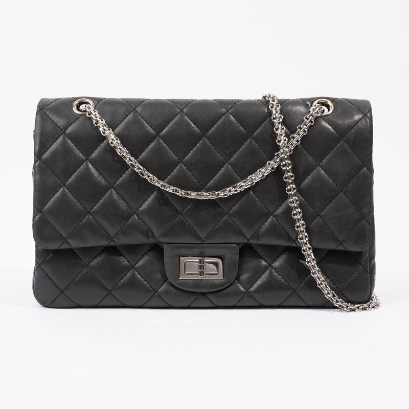  Chanel 2.55 Reissue Flap Black Calfskin Leather