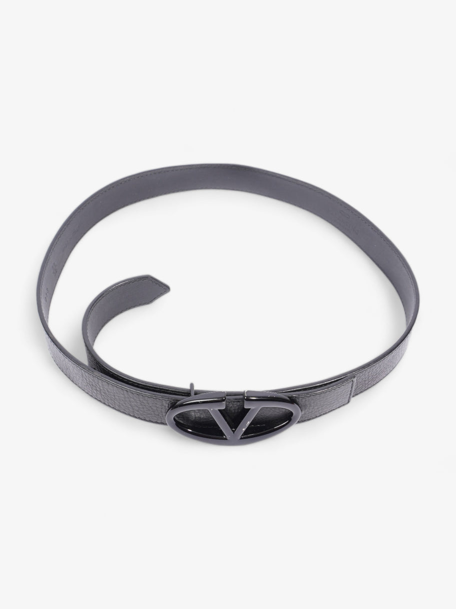 VLogo Belt Black Leather 80cm Image 2