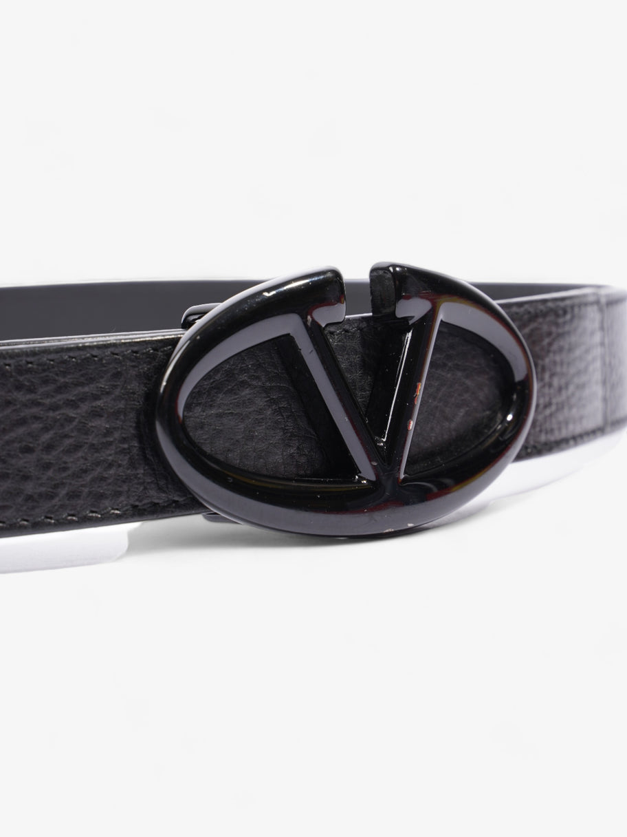 VLogo Belt Black Leather 80cm Image 3