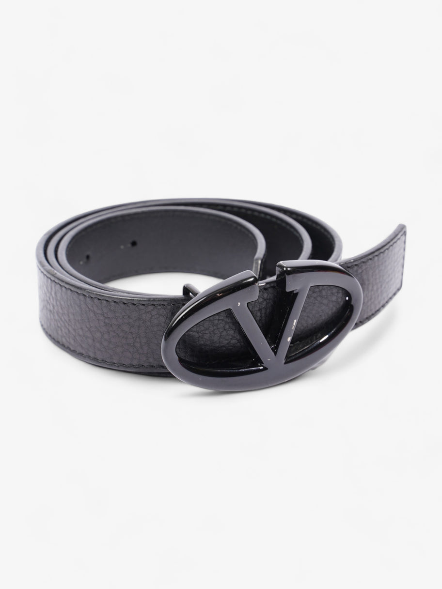 VLogo Belt Black Leather 80cm Image 4