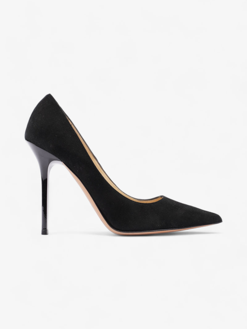  Jimmy Choo Anouk Pointed Toe Pumps 80mm Black Suede EU 36.5 UK 3.5