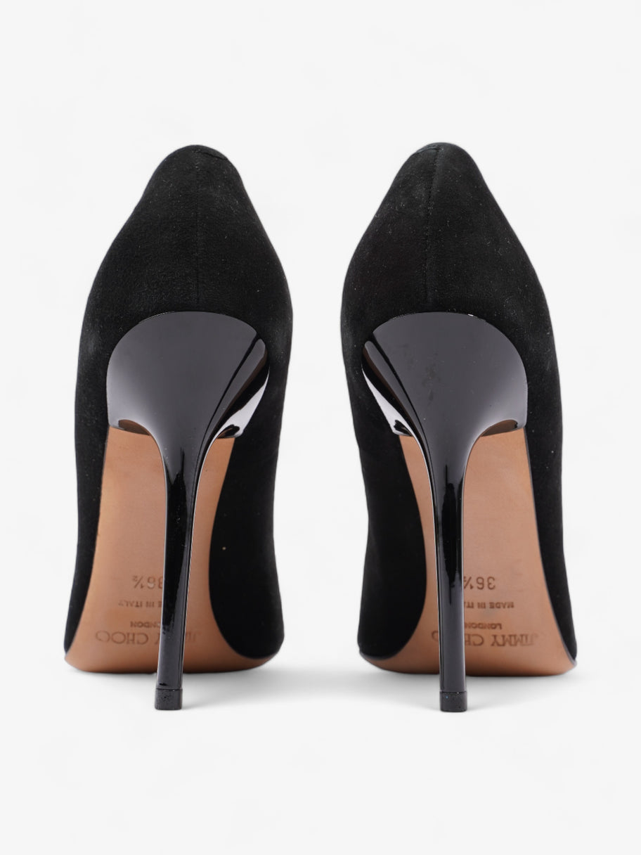 Jimmy Choo Anouk Pointed Toe Pumps 80mm Black Suede EU 36.5 UK 3.5 Image 6