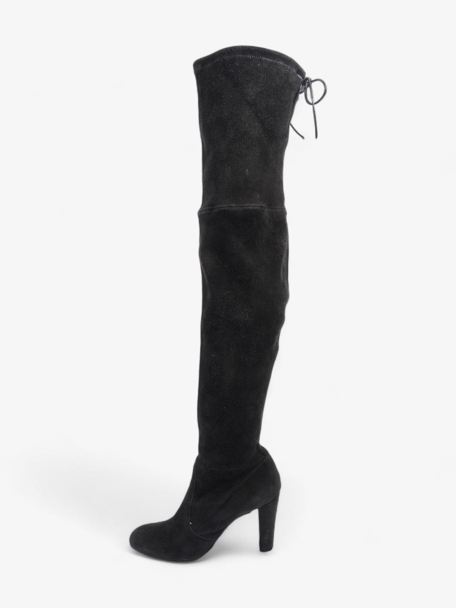 Stuart Weitzman Over The Knee Boots 95mm Black Suede EU 36.5 UK 4.5 Luxe Collective