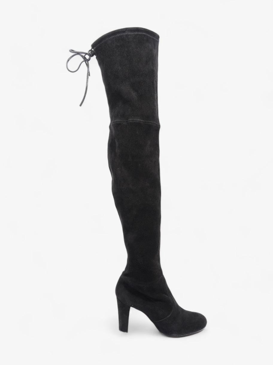 Stuart Weitzman Over The Knee Boots 95mm Black Suede EU 36.5 UK 4.5 Luxe Collective