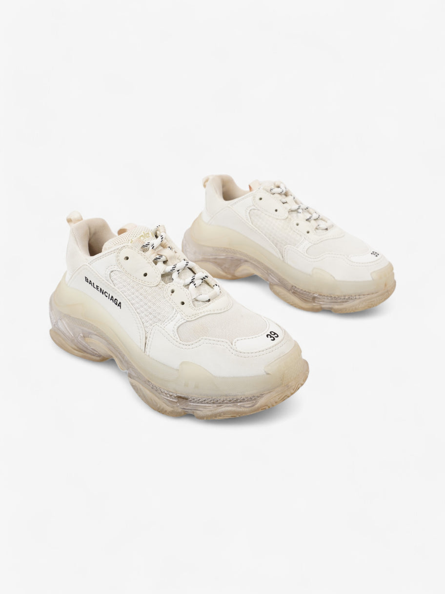 Balenciaga Triple S Clear Sole White  / Black Mesh EU 39 UK 6 Image 2