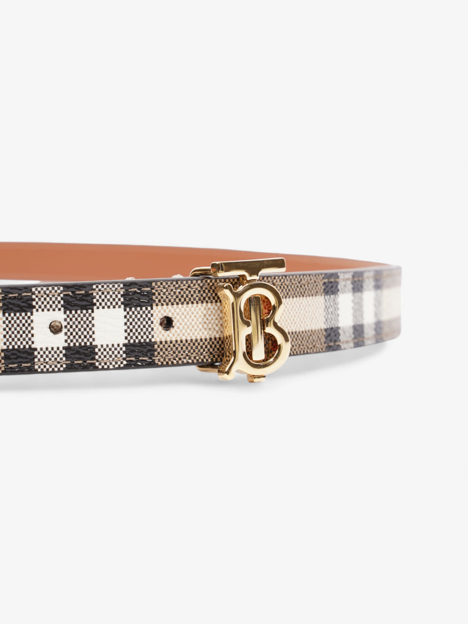 Burberry TB Belt Vintage Check / Gold Canvas Large - 117cm Image 4