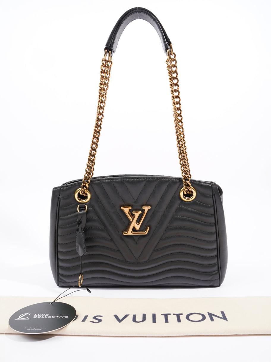 New Wave Chain Black Leather Image 8