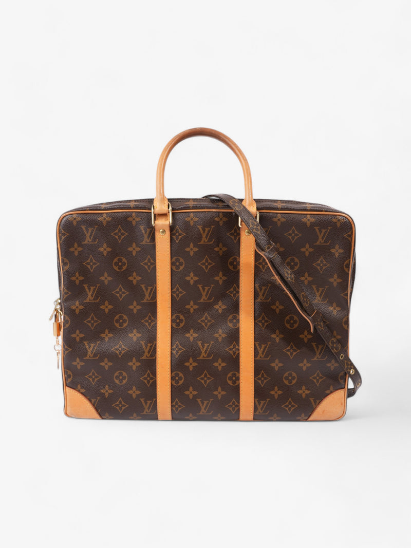  Louis Vuitton Porte Documents Voyage Monogram Coated Canvas